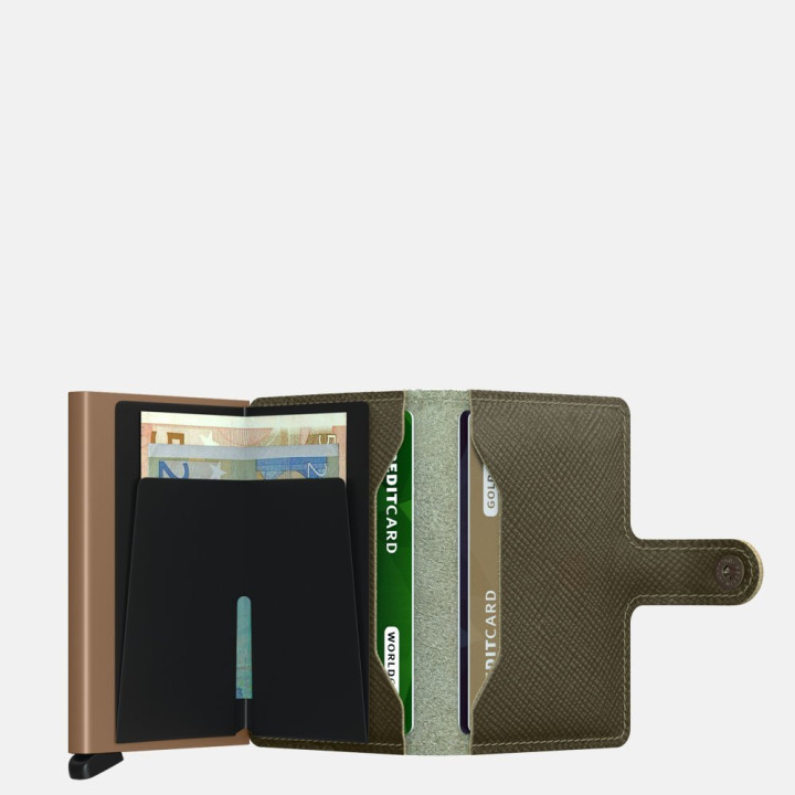 Secrid MSa Miniwallet Saffiano Olive