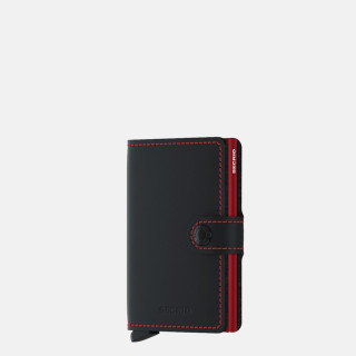 Secrid MV miniwallet matte black rood
