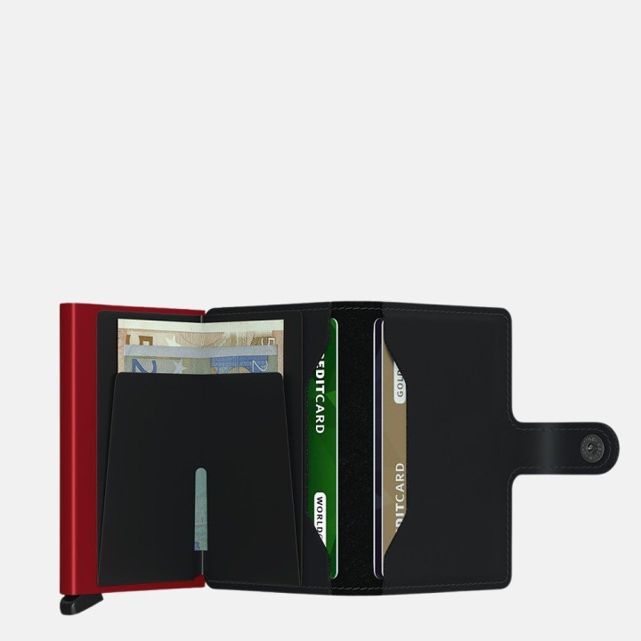 Secrid MV miniwallet matte black rood