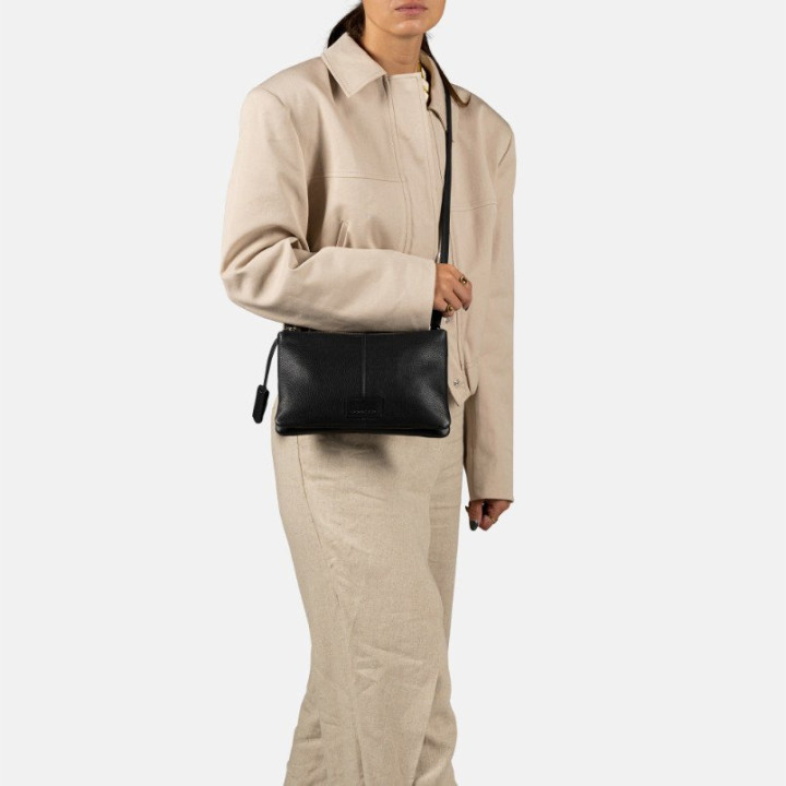Burkely 1000342.85.10 double pocket zip zwart