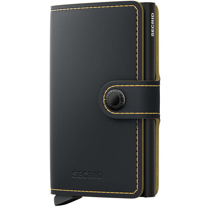Secrid 8718215 284840 miniwallet matte black&ocre