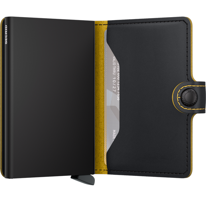 Secrid 8718215 284840 miniwallet matte black&ocre