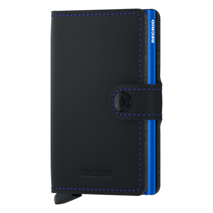 Secrid 8718215 289524 miniwallet matte black&blue