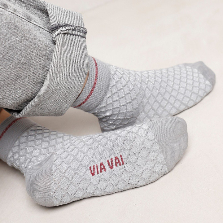 VIAVAI soks 39-42 Nova Mabel 8888333-01-204 cotton roccia