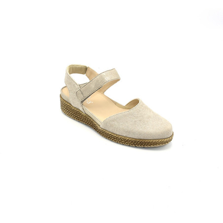 Durea 5924 575 2154 H taupe sandaal dichte neus