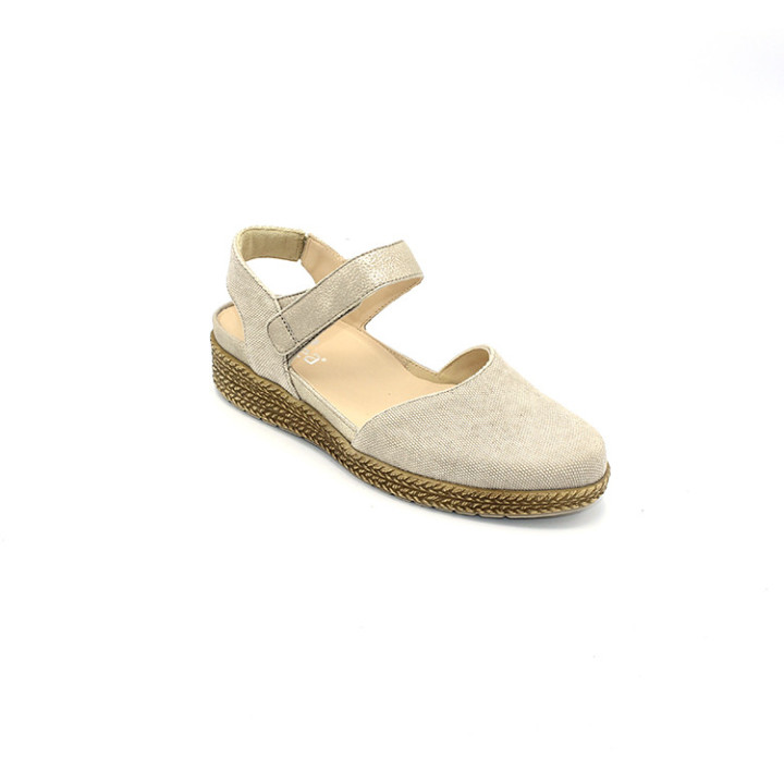 Durea 5924 575 2154 H taupe sandaal dichte neus