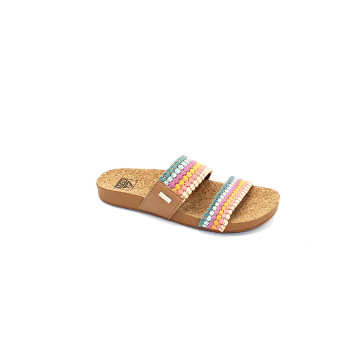 Reef CJ8646-61 cushion vista sherbet multi slipper brede band