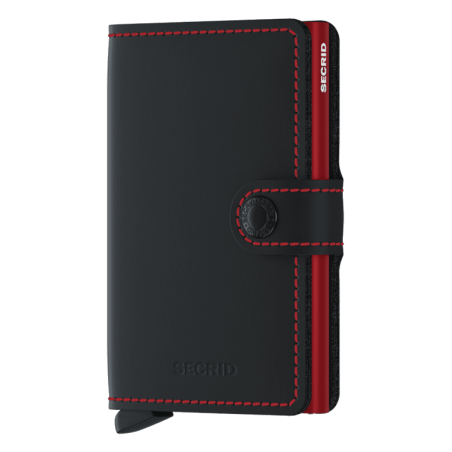 Secrid 8718215287247 miniwallet matte black&red