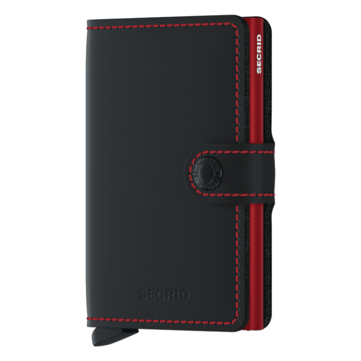 Secrid 8718215287247 miniwallet matte black&red