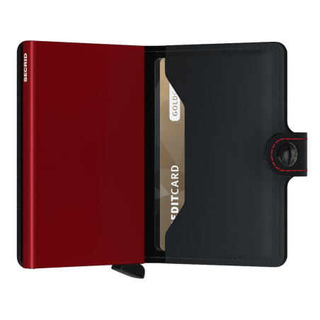 Secrid 8718215287247 miniwallet matte black&red